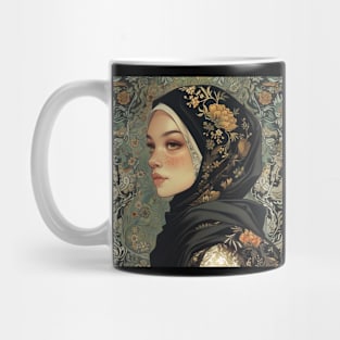 The Muslim woman painting Mug